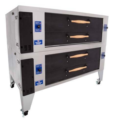 Bakers Pride Y-802BL-DSP Gas Pizza Bake Oven Deck-Type with High-Performance Heating and Durable Construction