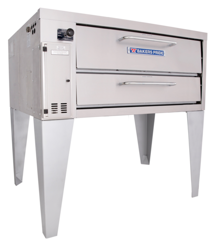 Bakers Pride 3151 Gas Deck-Type Pizza Bake Oven with High-Temperature Insulation and Adjustable Thermostat