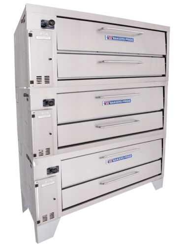 Bakers Pride 453 Gas Deck-Type Pizza Bake Oven with High-Temperature Thermal Efficiency and Durable Construction