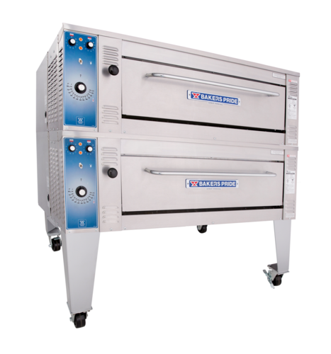Bakers Pride EP-2-8-3836 Electric Deck-Type Pizza Bake Oven with Dual Baking Chambers and Adjustable Temperature Control