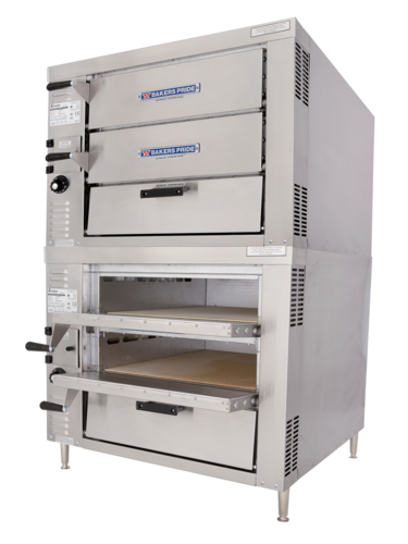 Bakers Pride GP52 Countertop Gas Pizza Bake Oven with High Efficiency and Even Heat Distribution