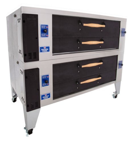 Bakers Pride Y-602-DSP Gas Pizza Bake Oven, Deck-Type, High-Performance, Durable Design for Commercial Use