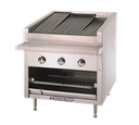 Bakers Pride C-24RS Gas Charbroiler Countertop Cooking Equipment with Adjustable Heat Control and Heavy-Duty Construction