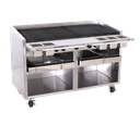 Bakers Pride F-60RS-R Gas Charbroiler Floor Model with Radiant Heat and Adjustable Grates