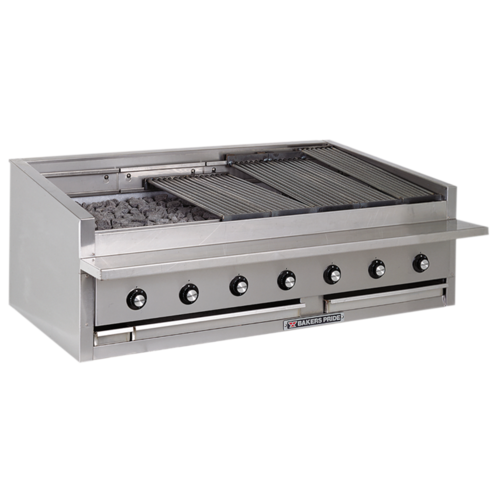 Bakers Pride L-60RS-R Gas Charbroiler Countertop with Radiant Heat and Heavy-Duty Construction