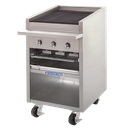 Bakers Pride F-24RS 24-Inch Gas Charbroiler Floor Model with Adjustable Heat Controls and Durable Cooking Grates