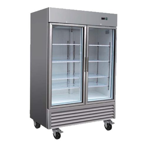 Serv-Ware RR2G-HC Refrigerator Two Glass Door Reach-In