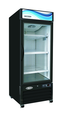 Serv-Ware GR16B-HC Commercial Refrigerator Merchandiser 16 Cu. Ft. Capacity