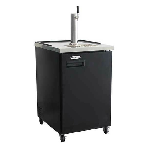 Serv-Ware DD24-1-HC Draft Beer Cooler 24-Inch Single Door