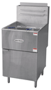 Serv-Ware SGF-70L Gas Floor Model Fryer Full Pot