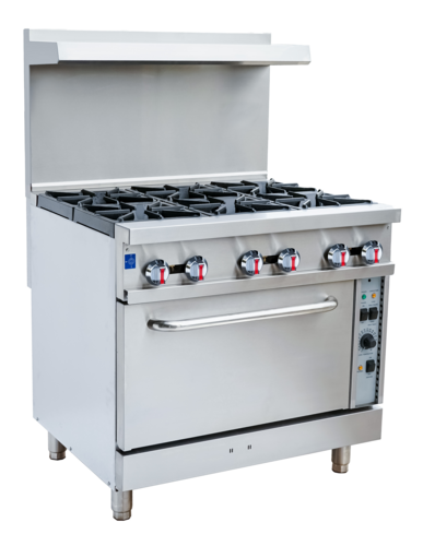 Serv-Ware SGR-6B-C Gas Range 36-Inch Restaurant Size
