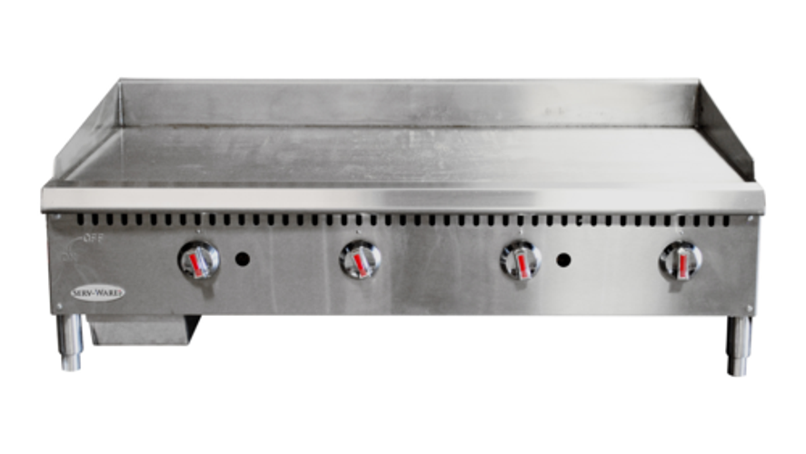 Serv-Ware STGS-48 48-Inch Gas Countertop Griddle | Usa Equipment Direct