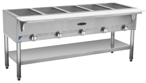 Serv-Ware SWGST-5-LP Gas Hot Food Serving Counter 5-Pan Capacity