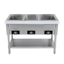 Serv-Ware EST3-1 Electric Hot Food Serving Counter 3-Pan Capacity