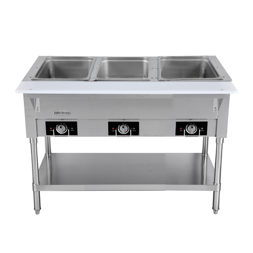 Serv-Ware EST3-1 Electric Hot Food Serving Counter 3-Pan Capacity