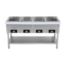Serv-Ware EST4-2 Electric Hot Food Serving Counter 4-Pan Capacity