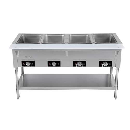 Serv-Ware EST4-2 Electric Hot Food Serving Counter 4-Pan Capacity