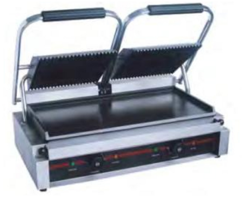Serv-Ware EPG-200GF Sandwich and Panini Grill with Grooved Plates