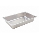 Winco SPF4 Steam Table Pan Full Size 4-Inch Deep Stainless Steel