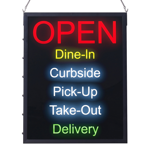 Winco LED-20 Lighted Sign Energy-Efficient LED Display