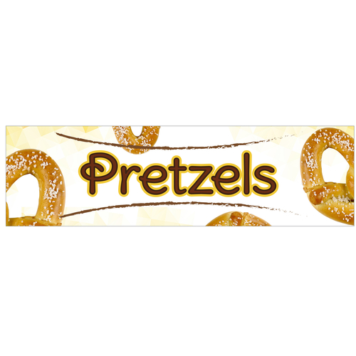 Winco EDM-2PRS Pretzel Sign Double-Sided