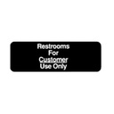 Winco SGN-317 Compliance Sign 9x3 Inches Plastic