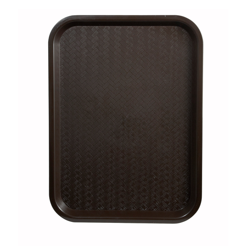 Winco FFT-1216B Fast Food Tray 12x16 Inch Black Polypropylene