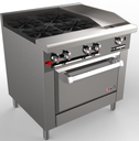 Genesis G36ST-24B12G Gas Range 6-Burner 24-Inch