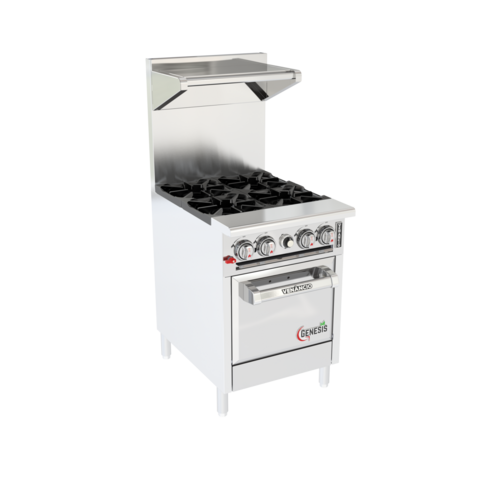 Genesis G24ST-24B Gas Range 24-Inch Stainless Steel
