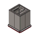 Carter-Hoffmann ETD2020 Cup & Glass Rack Dispenser 20-Inch Wide