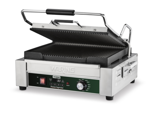 Waring Commercial WPG250TX Sandwich / Panini Grill 120V Ribbed Plates