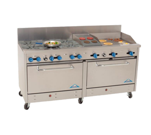 Comstock Castle 2F330-18-1.5RB Gas Range 72-Inch Restaurant