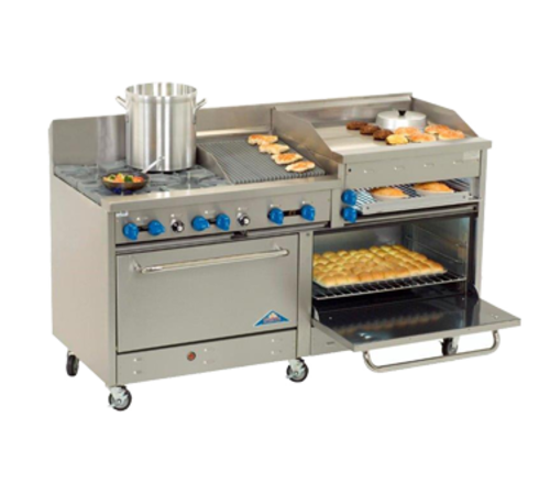 Comstock Castle 2F330-36B Gas Range 72-Inch Restaurant Size