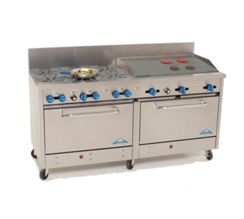 Comstock Castle 2F330-3RB Gas Range 72-Inch Restaurant Size