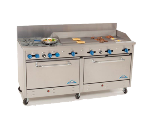 Comstock Castle 2F330-60 Gas Range 72-Inch Restaurant