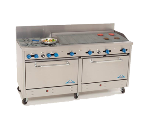 Comstock Castle 2F330-6RB Range 72-Inch Restaurant Gas