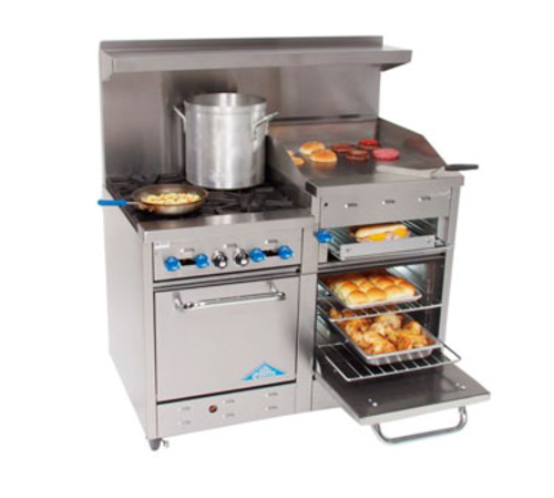Comstock Castle F3218-24B Gas Range 48-Inch Restaurant