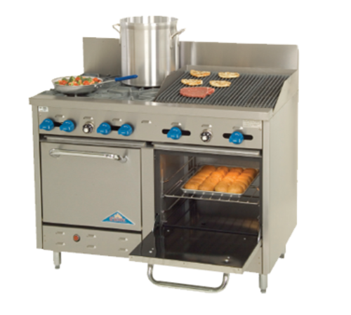 Comstock Castle F3218-2RB Gas Range 48-Inch Restaurant