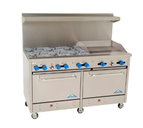 Comstock Castle F3226-24 Gas Range 60-Inch Restaurant Model