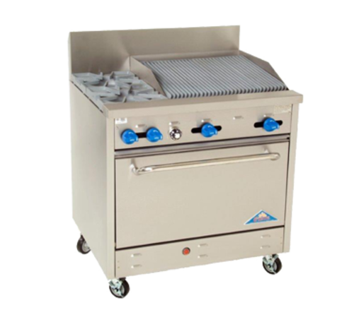 Comstock Castle F330-2RB Gas Range 36-Inch Restaurant