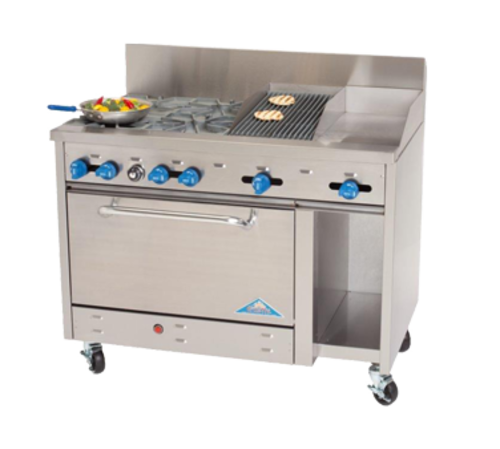 Comstock Castle F3430-12-2RB Gas Range 48-Inch Restaurant