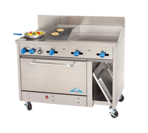 Comstock Castle F3430-18-1.5RB Gas Range 48-Inch Restaurant Size