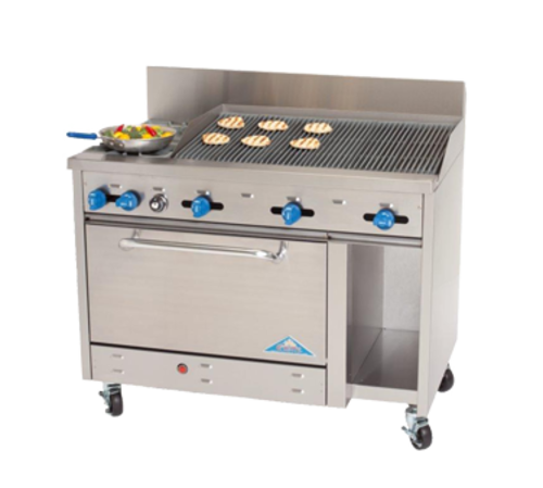 Comstock Castle F3430-4RB Gas Range 48-Inch Restaurant