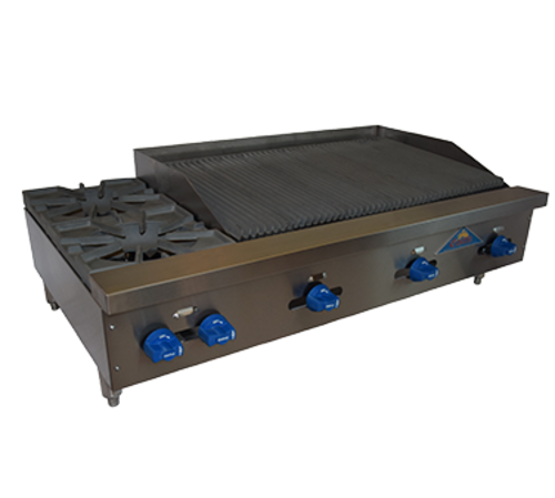 Comstock Castle FHP48-3RB Charbroiler / Hotplate Gas Countertop
