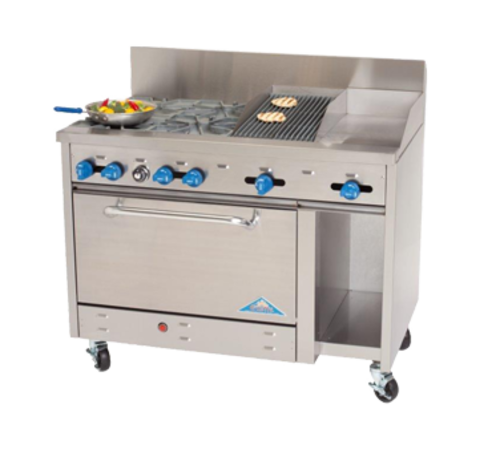 Comstock Castle F3430-12-1RB Range 48-Inch Restaurant Gas