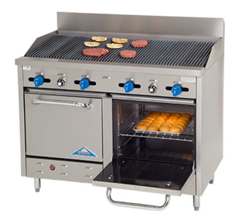 Comstock Castle F3218-4RB Gas Range 48-Inch Restaurant