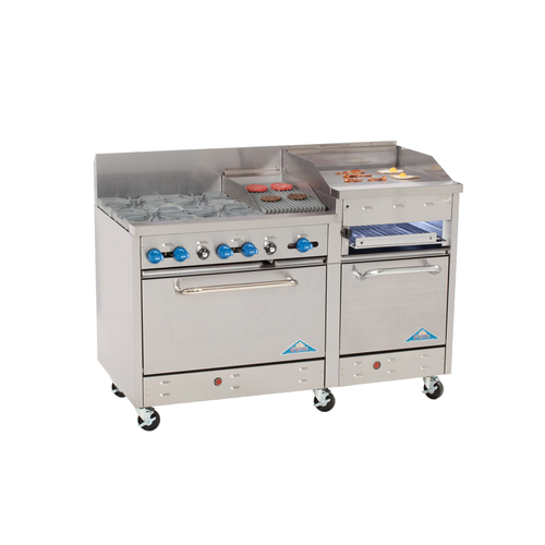 Comstock Castle F33018-1RB-24B Gas Range 60-Inch Restaurant