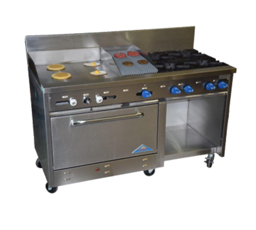 Comstock Castle F33032-24-1RB Gas Range 60-Inch Restaurant