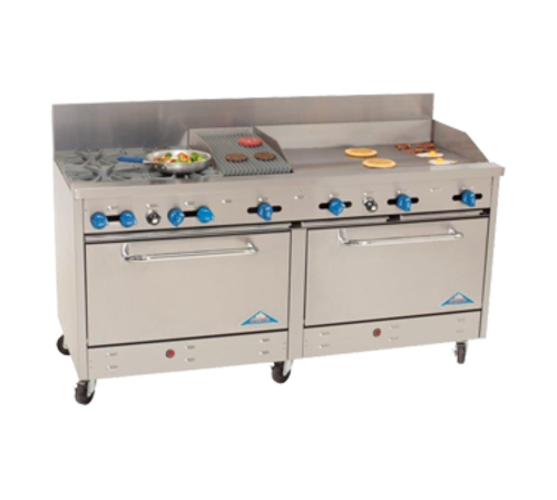 Comstock Castle 72-Inch Gas Range 2F330-36-1RB | Usa Equipment Direct