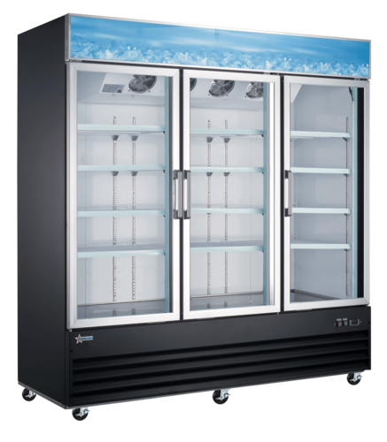 Omcan 51052 Refrigerator Merchandiser Single-Door 23 Cu. Ft. Capacity